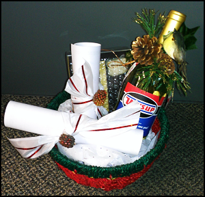 Goodie basket for the kiwanis silent auction